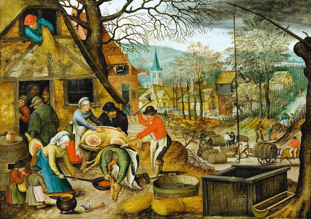 Autumn (Slaughter and Pressing the Grapes)