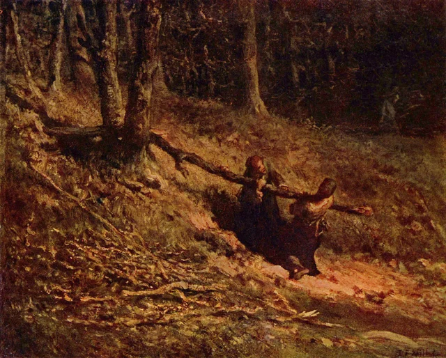 Women Gathering Brushwood