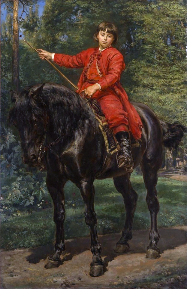 Portrait of the Artist's Son on Horseback
