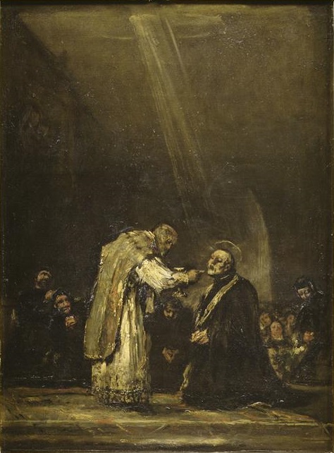 The last communion of Saint José de Calasanz  (1557-1648)