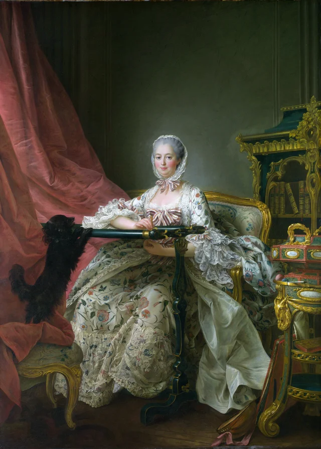 Madame de Pompadour am Stickrahmen