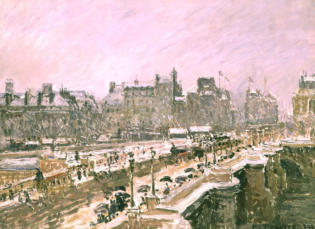 Le Pont-Neuf sous la neige