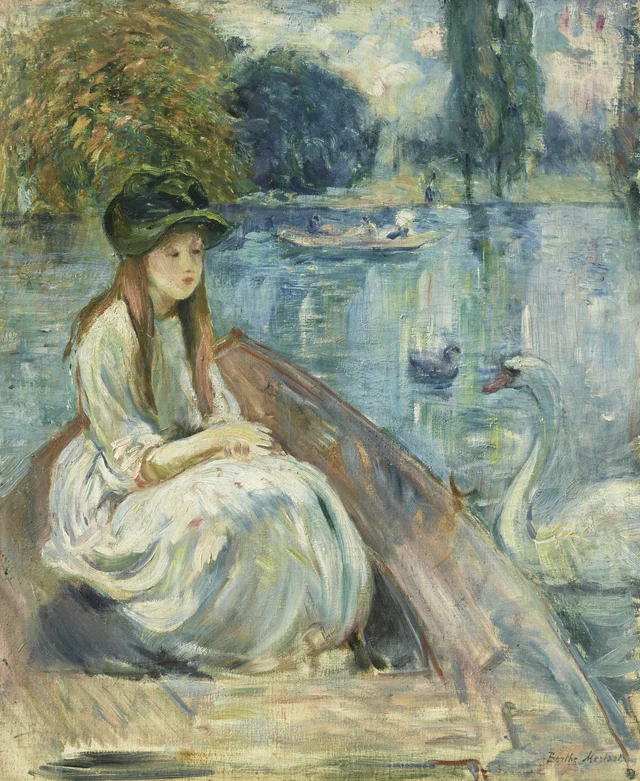 Jeanne Fourmanoir sur le lac
