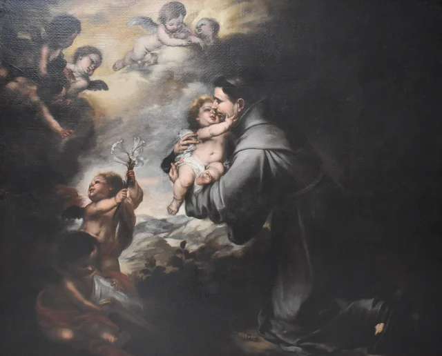 Saint Antoine de Padoue adorant l'Enfant Jésus