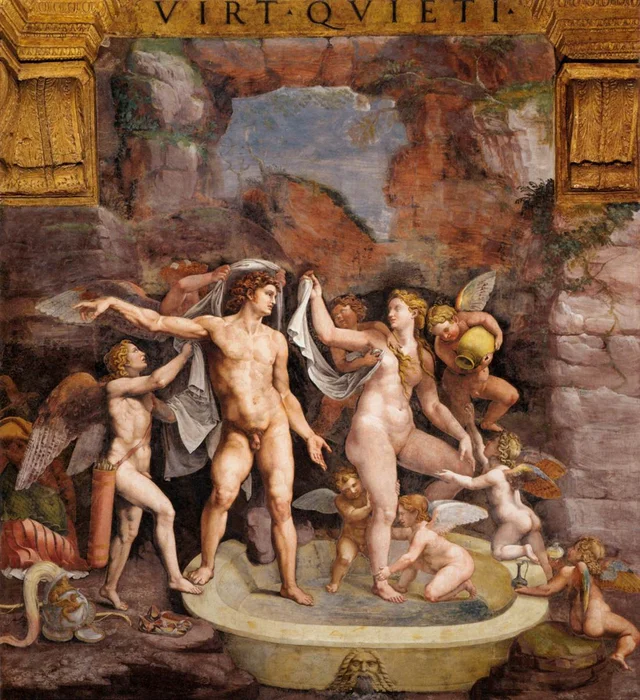 Venus and Mars bathing