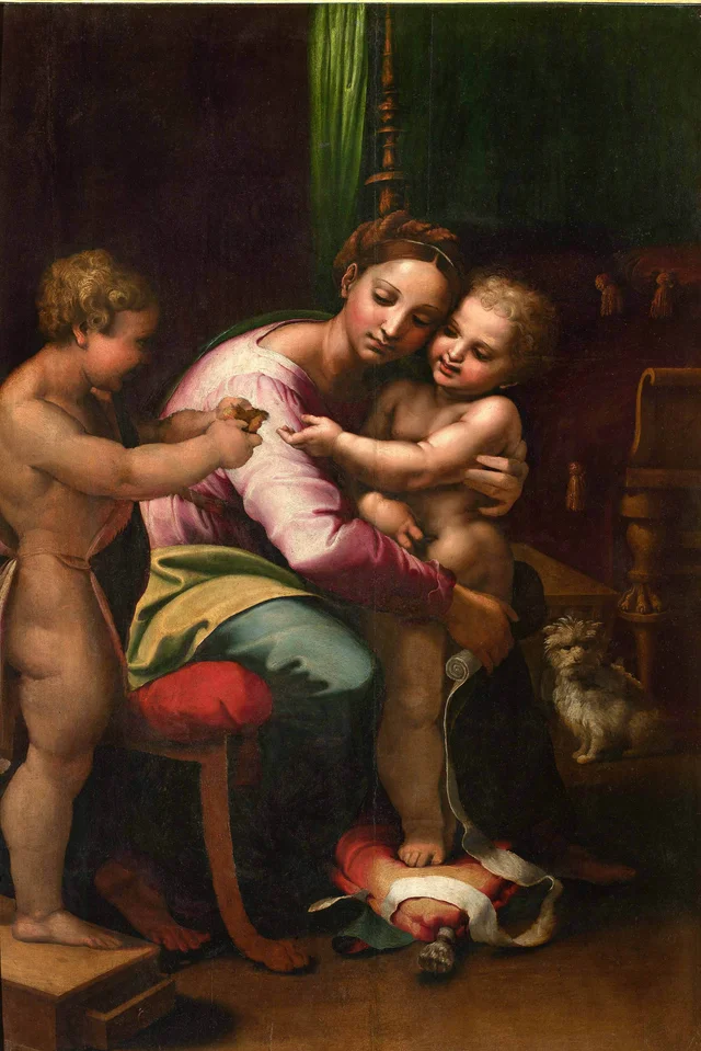 Madonna and Child with The Infant Saint John the Baptist