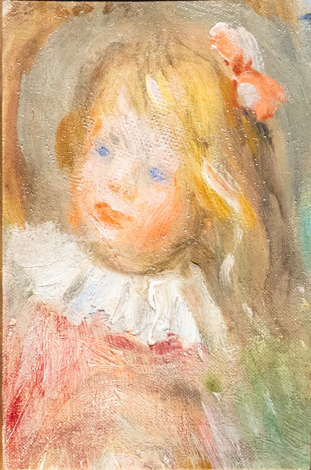 Coco con l'abito rosso