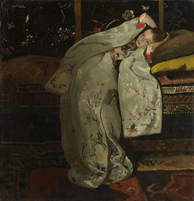 Girl in a White Kimono