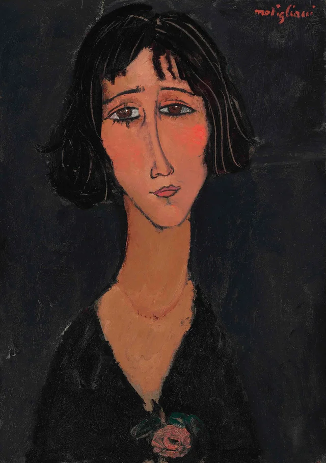Giovane donna con una rosa