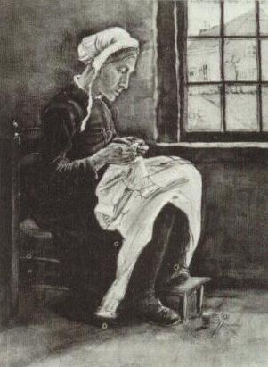 Woman Sewing