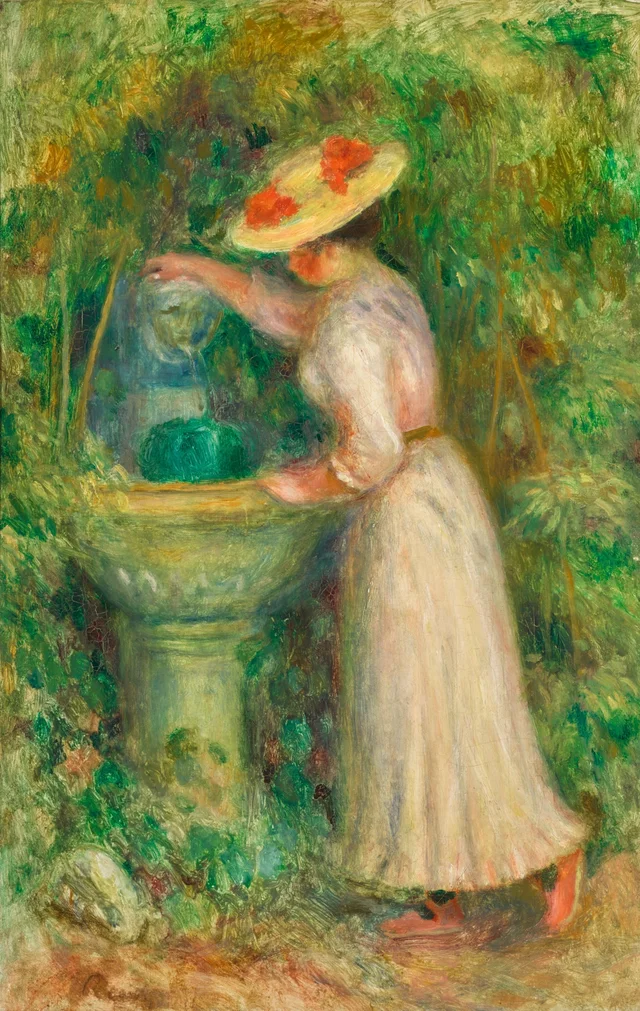 Der Brunnen oder Mädchen an einem Brunnen