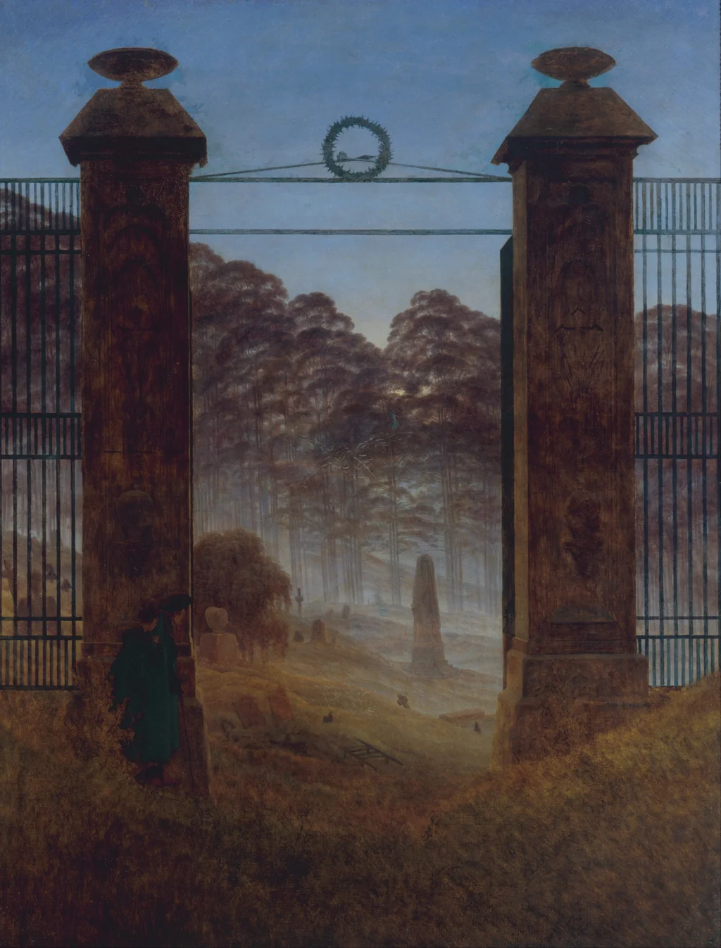 La entrada del cementerio
