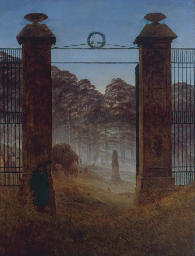 La entrada del cementerio
