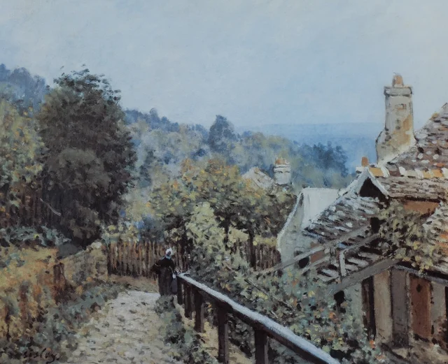 Louveciennes. Der Pfad Mi-côte