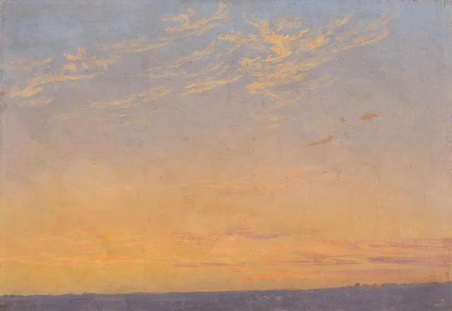 Evening with clouds