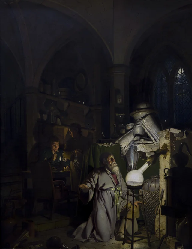 The Alchemist Discovering Phosphorus