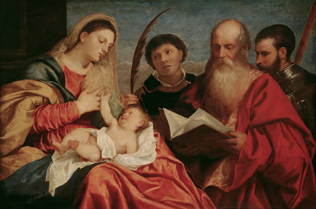 Vierge à l'Enfant avec les saints Étienne, Jérôme et Maurice