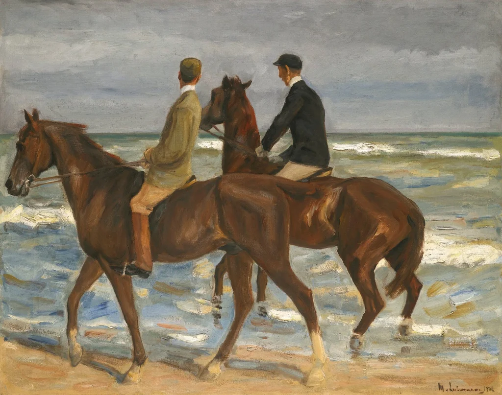 Zwei Reiter am Strand