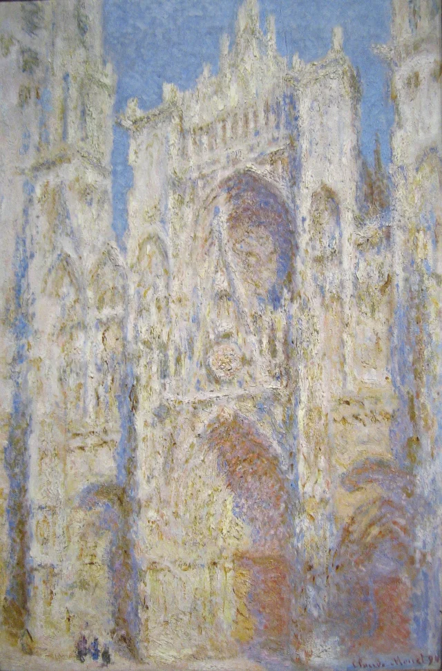 Rouen Cathedral, Portal, Sunlight