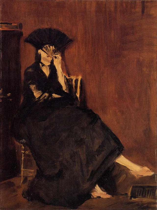 Berthe Morisot con il ventaglio