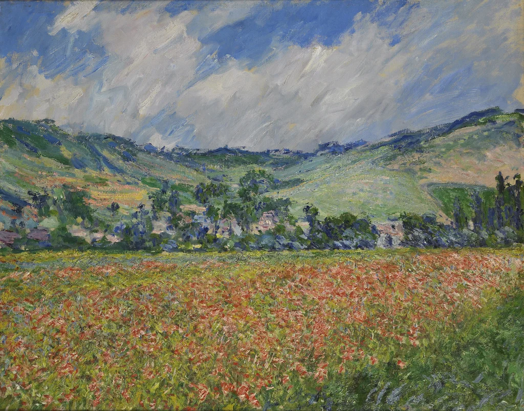 Mohnfeld. Umgebung von Giverny