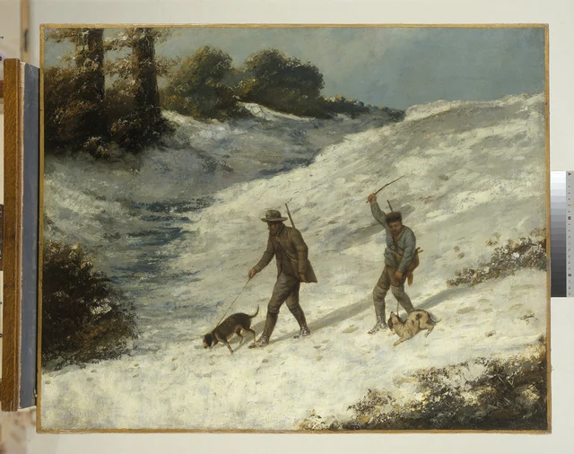 Cazadores en la nieve