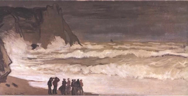 Heavy Sea in Étretat