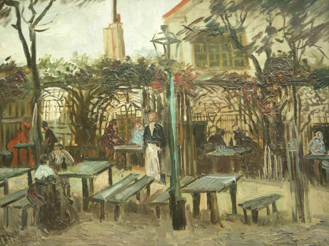 Terrasse eines Cafés auf dem Montmartre (La Guinguette)