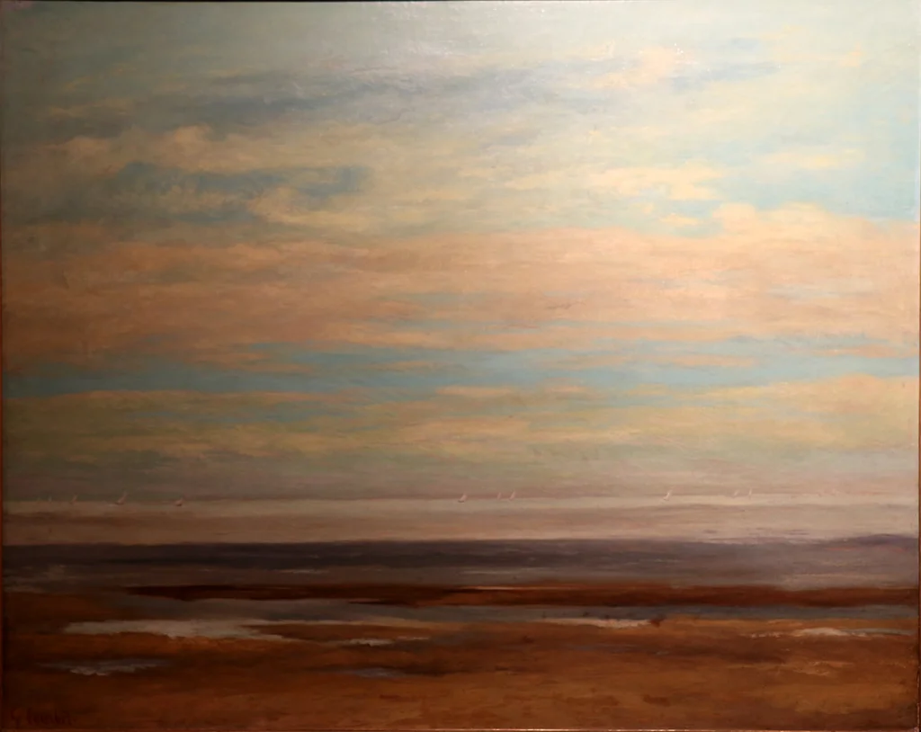 Paisaje marino en la extensa playa