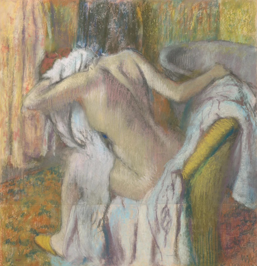After the Bath, Woman Drying Herself
