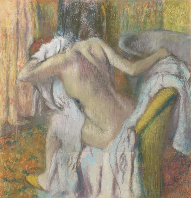 After the Bath, Woman Drying Herself