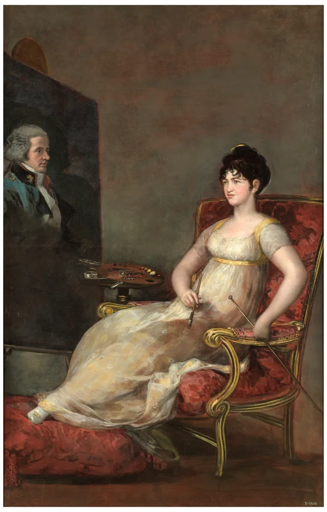 Die Marquise von Villafranca beim Malen ihres Mannes