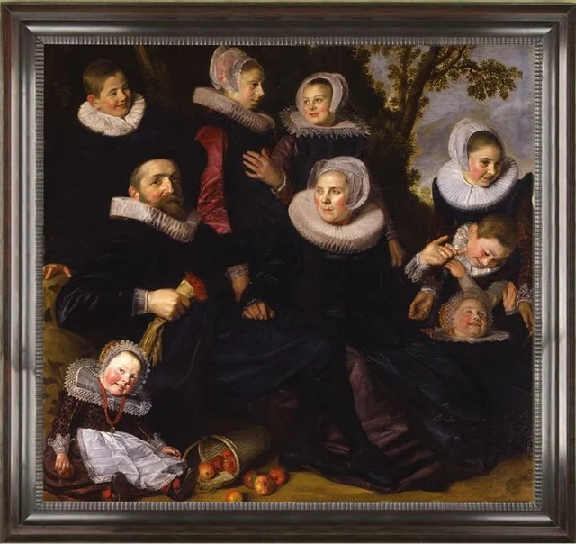 Van Campen Family Portrait in a Landscape (left half)