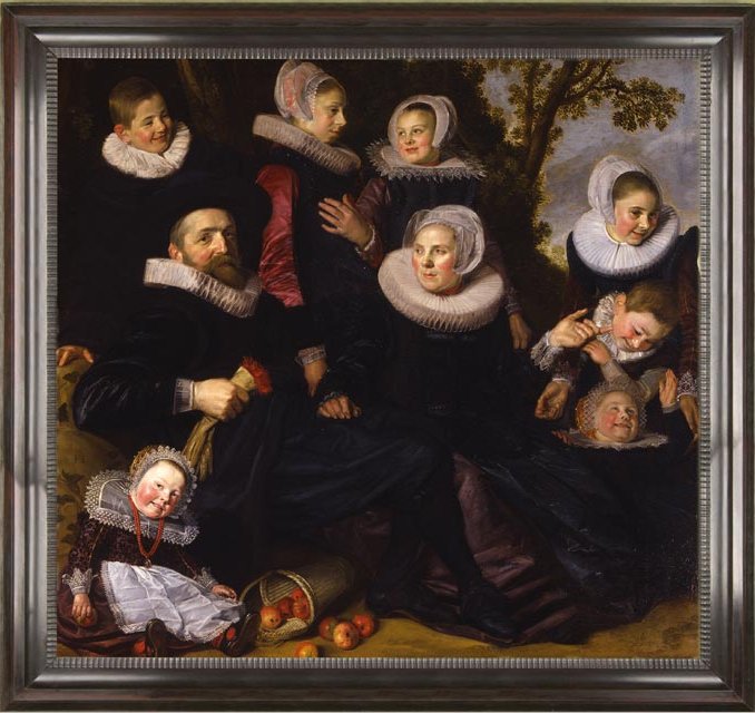 Ritratto della famiglia Van Campen in un paesaggio (metà sinistra)