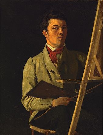 Corot at his easel
