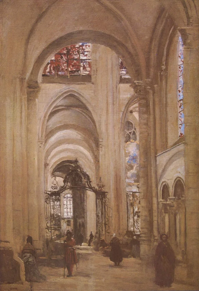 Interno della cattedrale di Sens