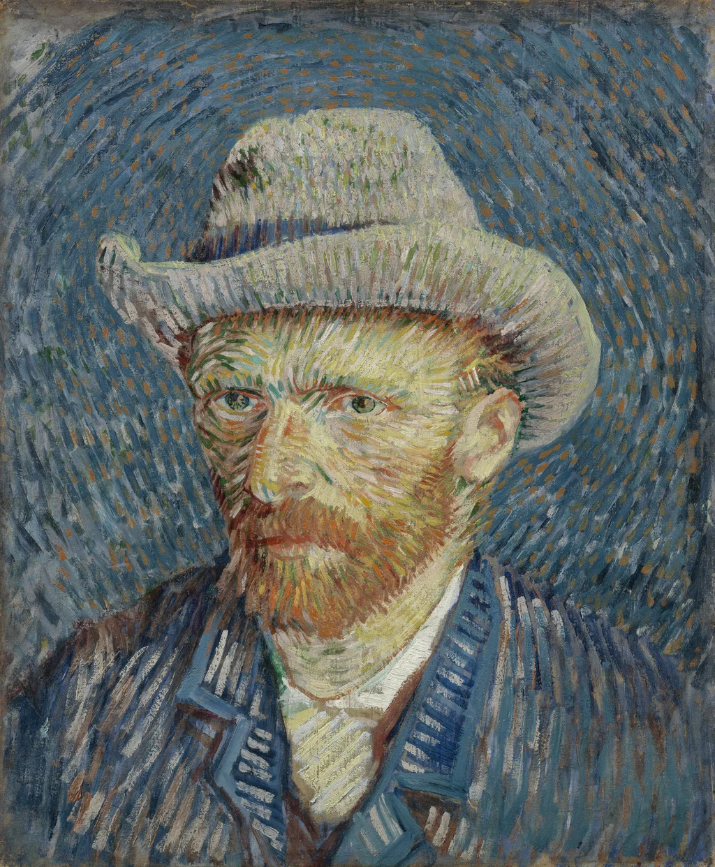 Self-Portrait with Grey Felt Hat