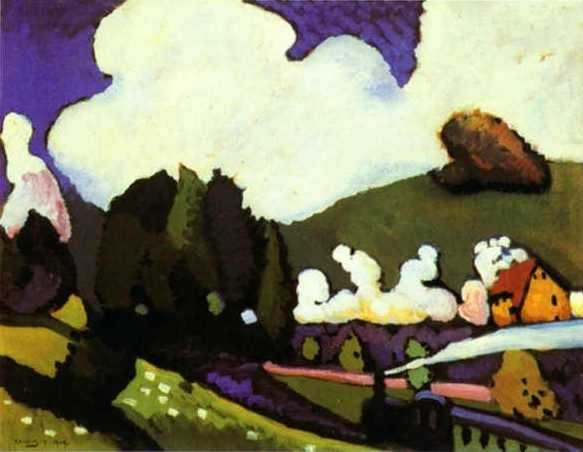 Landscape near Murnau with a Locomotive