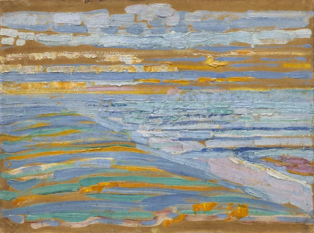View from the Dunes with Beach and Piers, Domburg