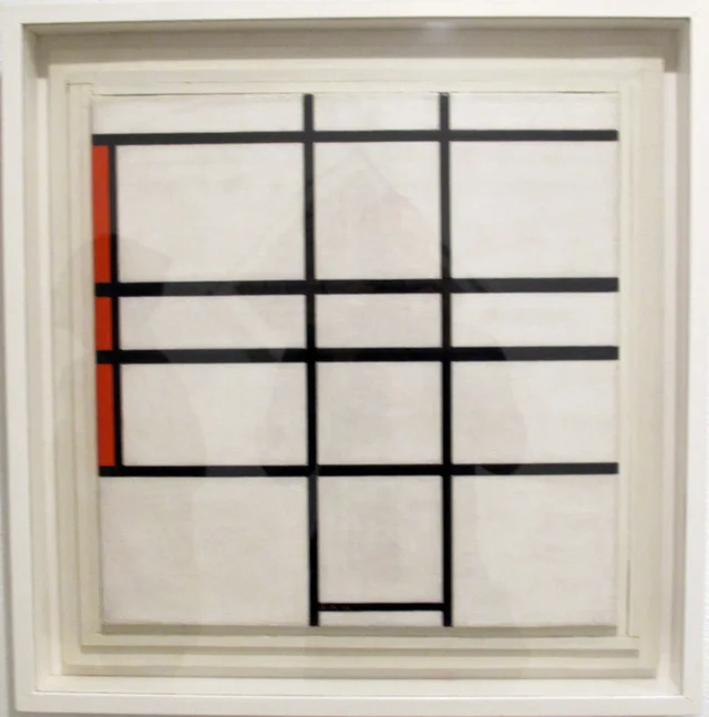 Composition with White and Red