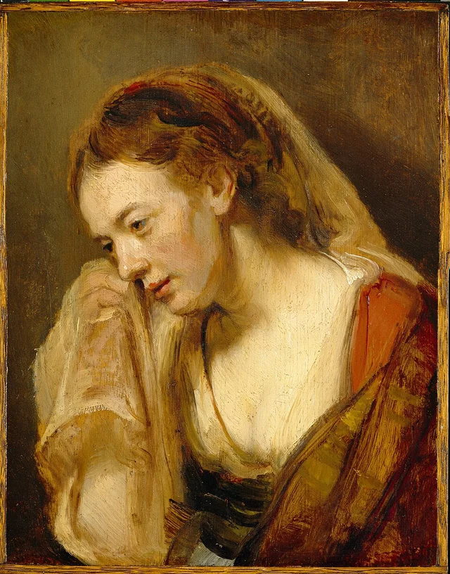 Eine weinende Frau