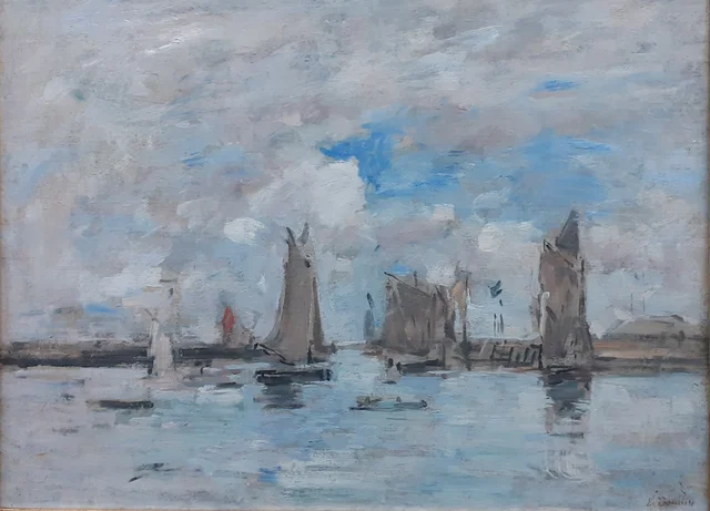 Entrance of the Harbour of Trouville