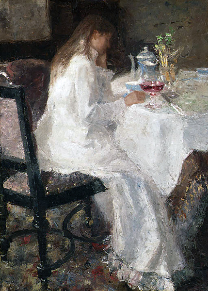 Lady in white