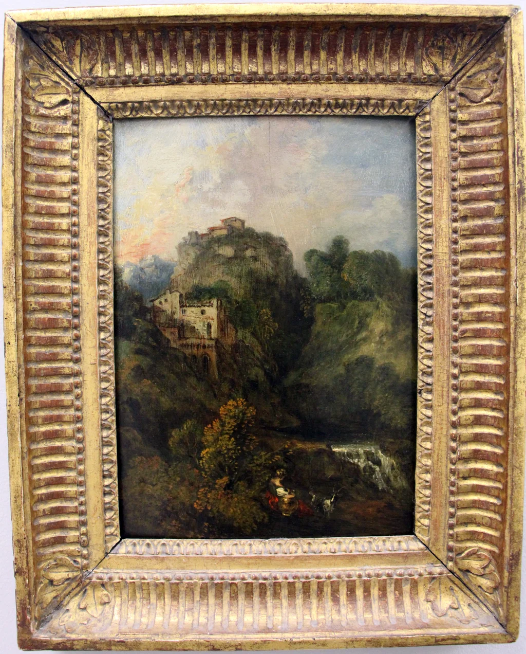 Landschaft mit Ziege