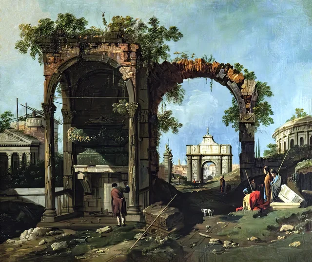 Capriccio with Classical Ruins and Buildings