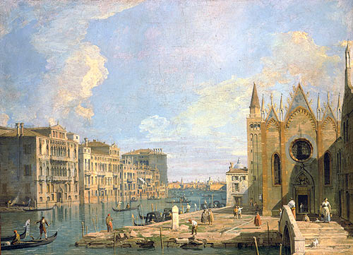 Der Canal Grande vom Campo della Carità aus