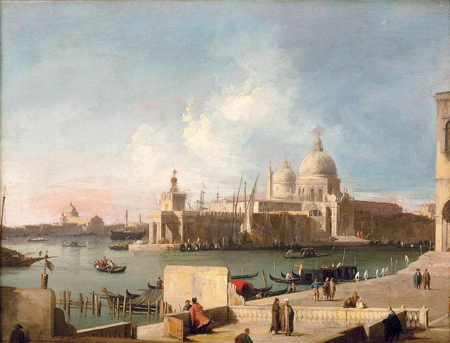 View of Santa Maria della Salute, from the entrance of the Great Canal
