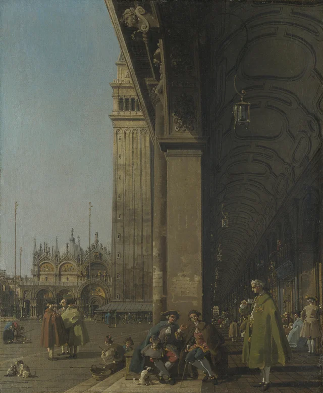 Piazza San Marco: vista verso est dall'angolo sud-ovest