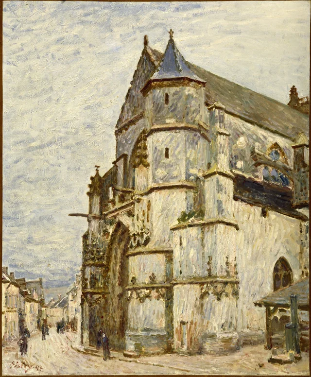 La chiesa di Moret dopo la pioggia