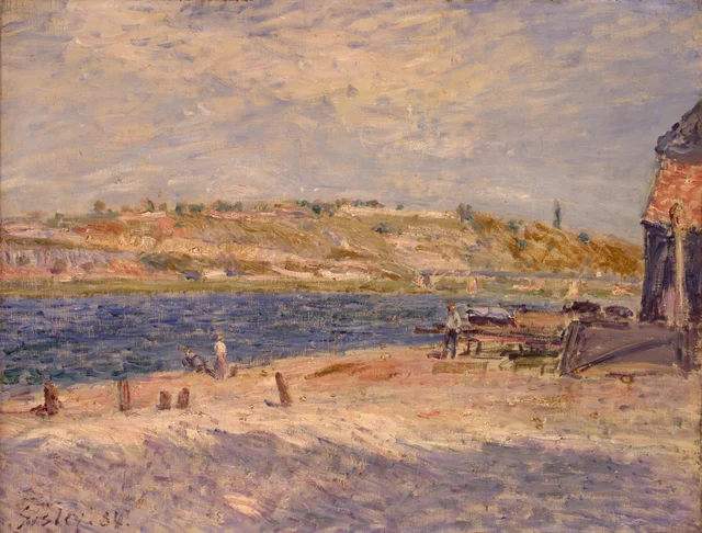 Margem do rio em Saint-Mammès